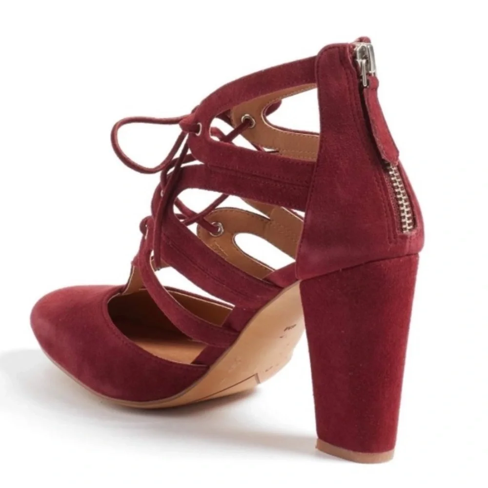 Halogen Sydney Suede Leather Heel Sandal